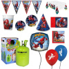 Detská narodeninová sada Spiderman s balónikmi a héliom - pre 10 osôb - VYPRODEJ