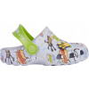 Coqui detské clogsy Little Frog Khaki grey Party green Hero Amulet