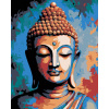 Diamondi Diamantové maľovanie - FAREBNÝ BUDDHA Rámovanie: vypnuté plátno na rám, Rozmer: 40x50 cm