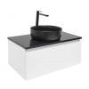 Swiss aqua technologies Koupelnová skříňka s krycí deskou SAT B-WAY 79x30x45 cm bílá lesk BWAY80WZUB