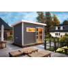 LANIT PLAST fínská sauna KARIBU SKROLLAN 2 (86292) terragrau s predsieňou LG1930 – cena za ks