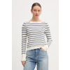 Tommy Hilfiger sveter dámsky s bavlnou WW0WW40099. béžová XS