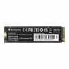 SSD Interná Verbatim Vi3000 M.2, 49373, 256GB, čierny, 3300 MB/s-R, NVMe, 1300 MB/s-W
