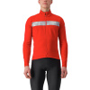 Castelli Raddoppia 3, Red/ Silver reflex Veľkosť: M Zimná, teplá bunda na bicykel