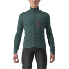 Castelli Go Jacket, Rover green/ Red orange Veľkosť: L Mierne zateplená univerzálna bunda na bicykel