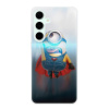 Silikonové pouzdro iSaprio - Samsung Galaxy S24 FE - Mimons Superman 02 (Odolný silikonový kryt, obal, pouzdro iSaprio - Samsung Galaxy S24 FE - Mimons Superman 02 - skvělá ochrana a pružnost, stylový