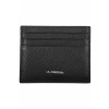 Pánska kožená peňaženka La Martina, čierna, puzdro na karty 10 x 8 x 1 cm