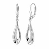 GRACE Silver Jewellery Stříbrné visací náušnice se zirkony Louise - stříbro 925/1000 E-1521-MHT-7821/358 Stříbrná