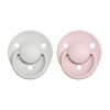 BIBS De Lux cumlíky zo silikónu 2ks - one size, Haze / Blossom