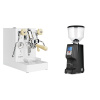 Lelit Mara PL62X V2, white + Eureka Atom Specialty 65, black
