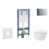 GEBERIT - Duofix Set předstěnové instalace, kompaktního klozetu Oudee Vortex a sedátka softclose, tlačítko Sigma01, lesklý chrom SANI11CA1140B