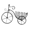 Nástenný kvetinový stojan Bicykel čierny