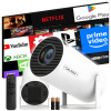MINI PROJEKTOR ANDROID WIFI FULL HD SMART TV 180° KOREKCIA OBRAZU GALAXIA