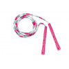 Korálkové Katana Rope - švihadlo pre začiatočníkov, nastaviteľná dĺžka, vhodné na chudnutie. Vyber farbu rukovätí:: Ružové, Vyber farbu korálikov: Mint/Ružová/Biela/Sivá Švihadlo s korálkami ti pomôže