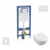 Geberit Duofix Set predstenovej inštalácie, klozetu a dosky Villeroy Boch, tlačidla Sigma01, DirectFlush, SoftClose, CeramicPlus, lesklý chróm SANI11CK1100