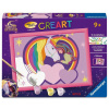 RAVENSBURGER MAĽOVANIE PODĽA ČÍSEL UNICORN ACADEMY SET CREART 9+