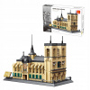 Konštrukčné kocky Wange 5210 Katedrála Notre-Dame v Paríži, 1382 dielikov