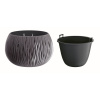 kvetináč 37cm BOWL SANDY DSK370-S433 antracit plastový PROSPERPLAST