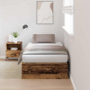zahrada-XL Rám postele s úložným priestorom, staré drevo 100x200 cm 3335355