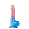 LOVETOY Dildo Dazzle Studs 7.5 Pink and Blue