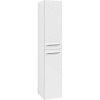 VILLEROY & BOCH Avento závesná vysoká skrinka, 2 dvierka, pánty vľavo, 350 x 372 x 1760 mm, Crystal White, A89400B4