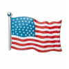 Vlajka U.S.A. Amerika, Americká, Dekorácia