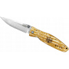 Nôž - Sengoku Yellow Pakka Damascus Mcusta folding knife (Nôž - Sengoku Yellow Pakka Damascus Mcusta folding knife)