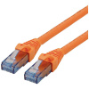 Roline 21.15.2776 RJ45 sieťové káble, prepojovacie káble CAT 6A U/UTP 7.50 m oranžová netienený, bez halogénov, samozhášavý 1 ks; 21.15.2776