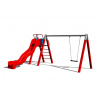Playground System Reťazová hojdačka so šmykľavkou celokovová - B (v.p. 1,5 m)