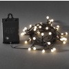 Vianočné osvetlenie vonkajšie, 40 LED guličky 10mm, na baterie, časovač, senzor na tmu, 3.90m, teplé biele
