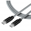Tactical KP31192 Aramid extra pevný USB-C/USB-C, 100W, 20V/5A, 0,3m, sivý