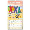 NOTIQUE Nástenný kalendár Rodinný plánovací XXL 2026, 33 x 64 cm