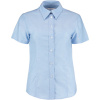 Kustom Kit Košile KK 360 Oxford, krátký rukáv, dámská COT4303600372j-light blue Modrá světlá 5XL