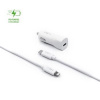 Set autonabíjačky FIXED s USB-C výstupom a USB-C / Lightning kábla, podpora PD, 1 meter, PFI, 18W, biely