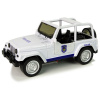 LEAN TOYS Terénne vozidlo, policajné auto, biele
