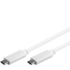 PremiumCord USB-C/male - USB-C/male, bílý, 1m ku31cc1w