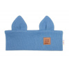 Čelenka Cat s úškami pre deti Hand Made - jeans, 1-3 rokov 68-80 (6-12m)