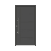 Hliníkovo-oceľové vchodové dvere bezpečnostné Zeus RC2 100 x 210 cm L antracit