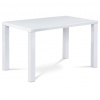 Autronic Stôl jedálenský 120x80x76 cm, MDF, vysoký lesk biely AT-3006 WT