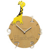 CALLEADESIGN Detské nástenné hodiny s vlastným menom CalleaDesign žirafa 36cm
