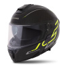prilba Modulo 21 Plus Carbon CASSIDA carbon/žltá fluo/reflexná strieborná/čierne plexi s prípravou na Pinlock 2025 Veľkosť: M (57 až 58 cm), Veľkost: M (57 až 58 cm)