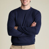 Charles Tyrwhitt Merino Crew Neck Jumper — Navy - S