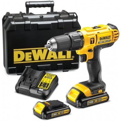 DCD776C2 Příklepová vrtačka aku, 2x1.3Ah, 18V XR Li-Ion, DeWALT DCD776C2