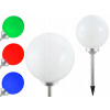 Záhradná solárna lampa biela guľa 30 cm RGB PR30 (Záhradná solárna lampa biela guľa 30 cm RGB PR30)