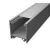 Hliníkový profil pre LED pásy LINEA, 23x25,1mm - Strieborná Typ krytky: Mliečna krytka zaklapávacia