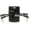 Fender Deluxe Series 6'' Patch Cable Black Tweed 2-Pack