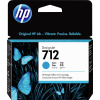 HP 712 atramenty originál náhradný HP 3ED67A zelenomodrá; 3ED67A - HP 3ED67A - originálny