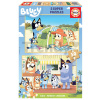 Drevené puzzle Bluey Educa 2x50 dielov