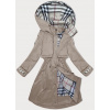 BH Forever Dark Beige Tenká dámska bunda s kapucňou (2) (BH-2403) odstíny béžové S (36)