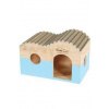 Zolux Home Color Domček drevený z bali L 20,3 x 29,7 x 18 cm